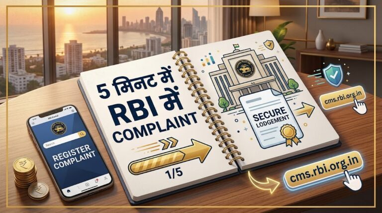 RBI में Complaint कैसे करें? बैंक की शिकायत का 100% समाधान (2026 Guide)