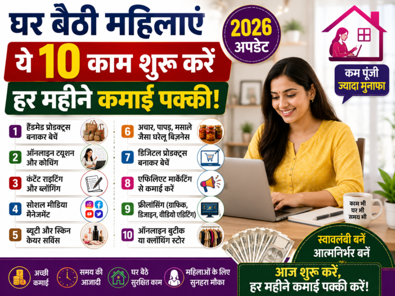 घर से ही महिलाएं ये बिज़नेस करके एक अच्छा स्वरोजगार शुरू कर सकती हैं