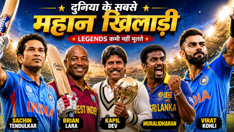विश्व के सबसे महान खिलाड़ी: जानें Records, History, Country