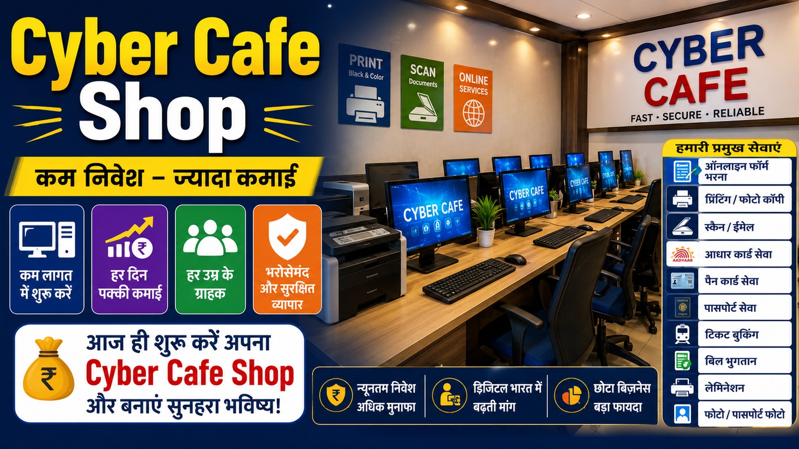 Start a profitable ЁЯУИ Business-- Cyber Cafe 2026