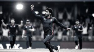 Rashid Khan wicket celebration after bowling action – game changer