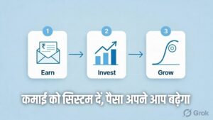 earn invest grow financial system infographic