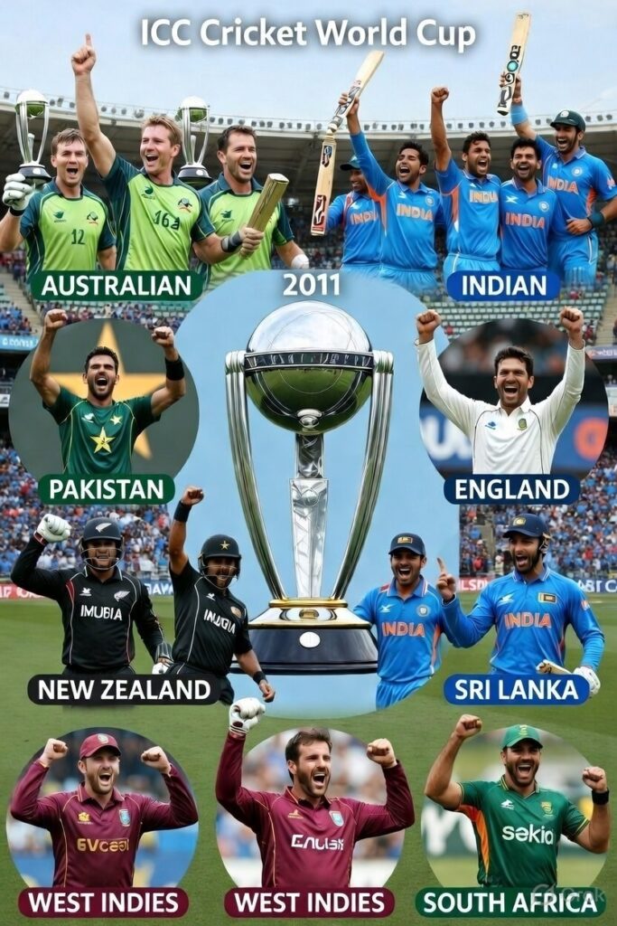 ICC cricket world cup winners list with captain names