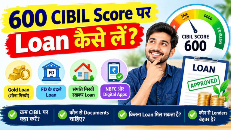 600 CIBIL Score पर Loan कैसे लें? 2026