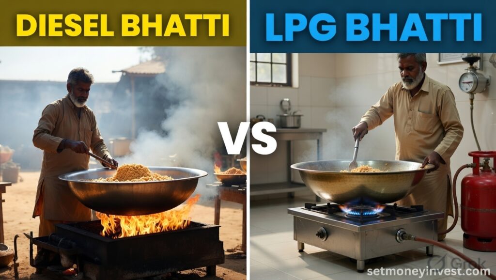 diesel bhatti vs lpg bhatti comparison