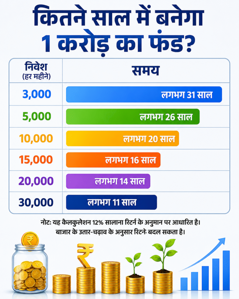 ₹30,000 की सैलरी में ऐसे खड़ा करें 1 करोड़ का फंड: बस, अपनाएं यह सटीक फार्मूला 2026 में 