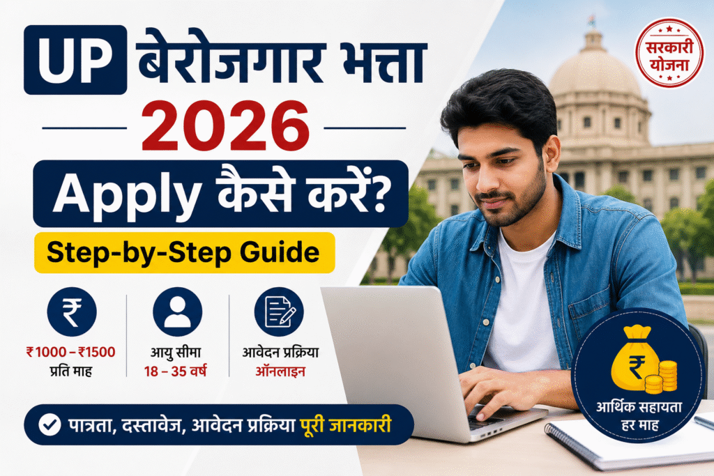 UP बेरोजगार भत्ता 2026 apply kaise kare