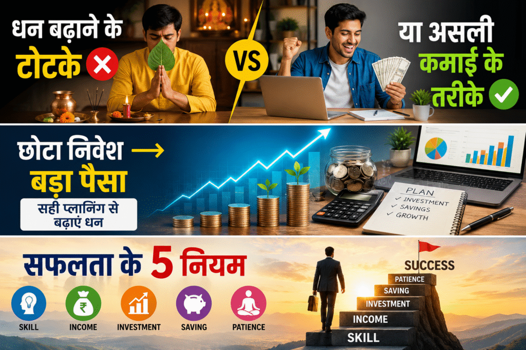Dhan badhane ke 5 Tarike 