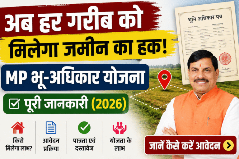 अब हर गरीब को मिलेगा जमीन का हक! MP भू-अधिकार योजना पूरी जानकारी (2026)