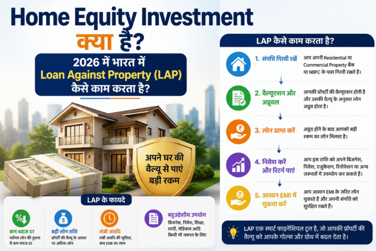 Home Equity Investment क्या है? 2026 में भारत में Loan Against Property (LAP) कैसे काम करता है?