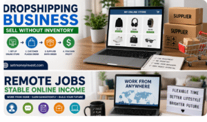 dropshipping business and remote jobs online income work from home 2026