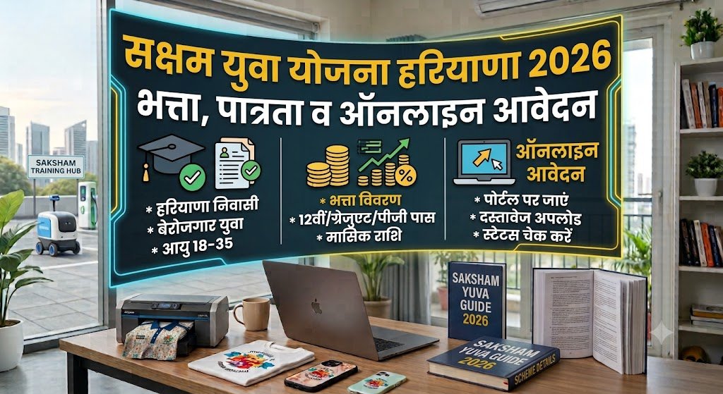 सक्षम युवा योजना हरियाणा 2026 बेरोजगारी भत्ता और पात्रता की पूरी जानकारी setmoneyinvest