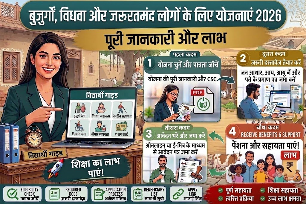 Rajasthan Pension Scheme 2026 Social Security Widows Elderly Assistance Guide"